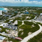 drone view grace-bay-commercial-land next to Graceway gourmet