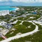 drone view grace-bay-commercial-land next to Graceway gourmet