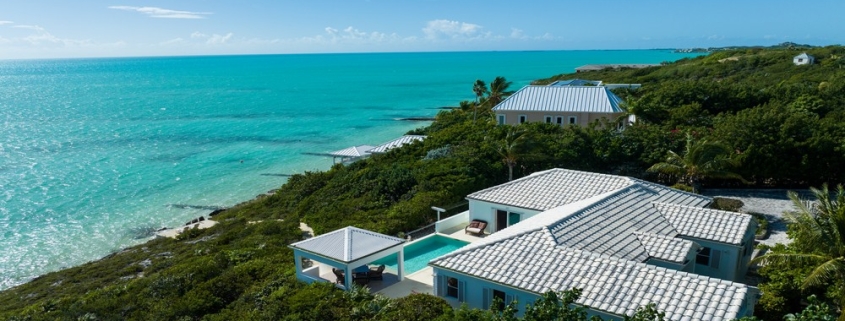 le-mer-turtle-tail-oceanfront-villa-drone view from back of villa
