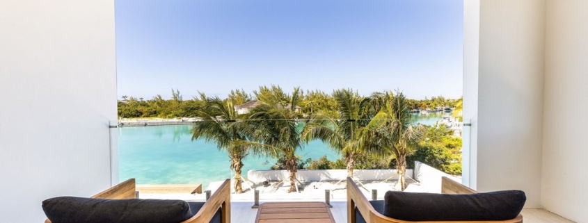 casa-verde-luxury-turks-caicos-canal-estate-balcony with canal views