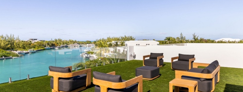 casa-verde-luxury-turks-caicos-canal-estate-top floor terrace with canal views