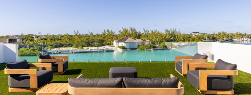 casa-verde-luxury-turks-caicos-canal-estate-top floor terrace with canal views