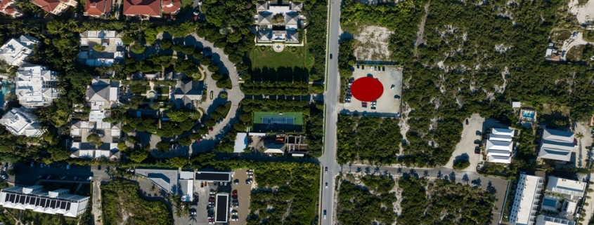 commercial-grace-bay-development-site-princess-drive-overhead drone view