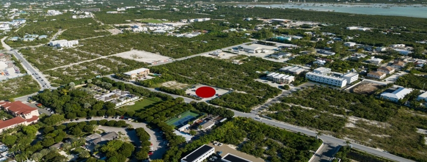 commercial-grace-bay-development-site-princess-drive-drone view