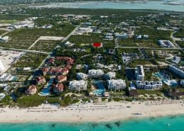 commercial-grace-bay-development-site-princess-drive-drone view from ocean