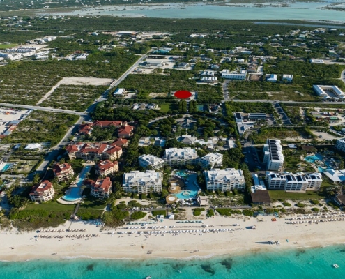 commercial-grace-bay-development-site-princess-drive-drone view from ocean