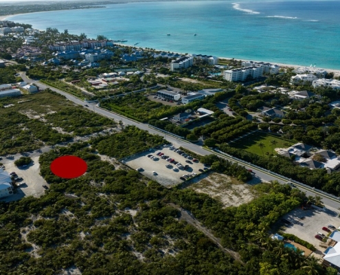 prime-turks-caicos-development-land-grace-bay-drone view proximity to ocean