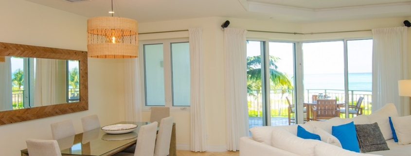 grace-bay-beachfront-1 bedroom-condo-suite 304-dining area