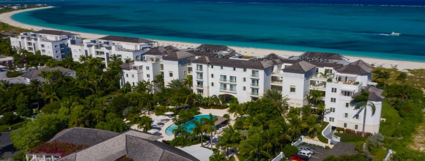 grace-bay-beachfront-west bay club drone view
