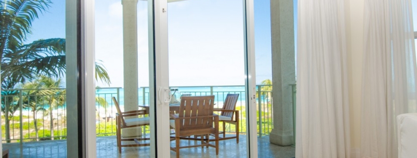 grace-bay-beachfront-1 bedroom-condo-suite 304 balcony view
