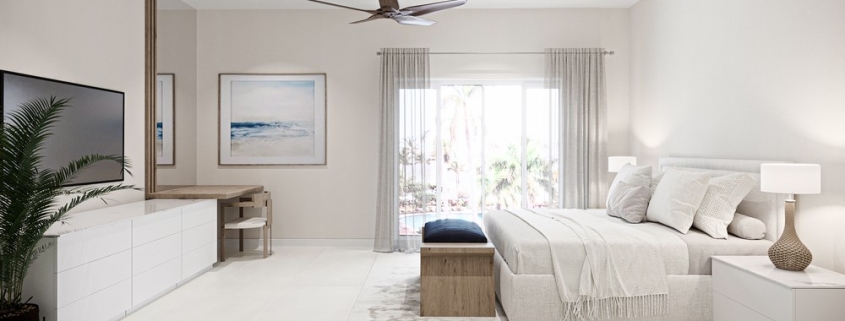 3 bedroom-seascape-townhomes-grace -bay-residence-unit 3 2nd bedroom