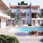 3 bedroom-seascape-townhomes-grace -bay-residence-exterior pool area and deck