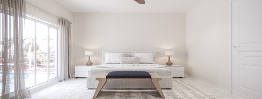 3 bedroom-seascape-townhomes-grace -bay-residence-unit 3 primary suite