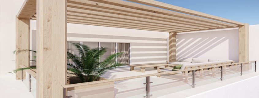 3 bedroom-seascape-townhomes-grace -bay-residence-unit 3 primary suite terrance