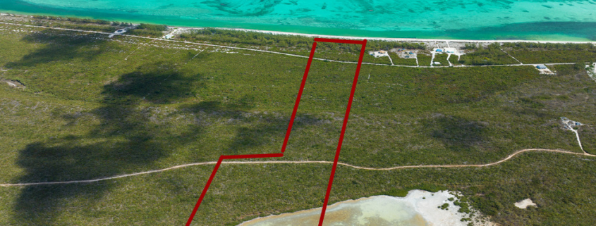 bambarra- beachfront-land-middle-caicos-real-estate-for-sale-12 bambarra-beachfront-land-middle-caicos-drone view of property