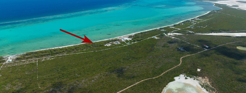 bambarra- beachfront-land-middle-caicos-real-estate-for-sale-13 bambarra-beachfront-land-middle-caicos-drone view of property