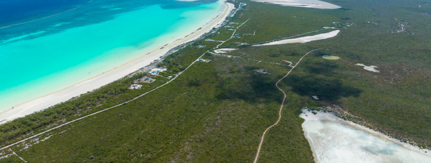 bambarra- beachfront-land-middle-caicos-real-estate-for-sale-5 bambarra-beachfront-land-middle-caicos-drone view of property