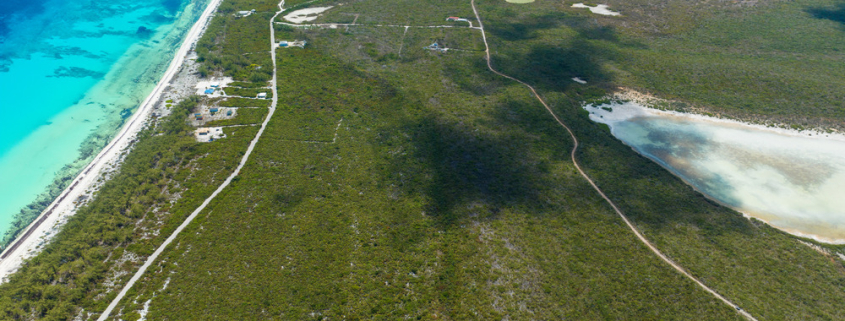 bambarra- beachfront-land-middle-caicos-real-estate-for-sale-6 bambarra-beachfront-land-middle-caicos-drone view of property