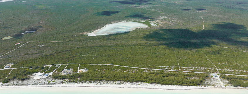 bambarra- beachfront-land-middle-caicos-real-estate-for-sale-7 bambarra-beachfront-land-middle-caicos-drone view of property
