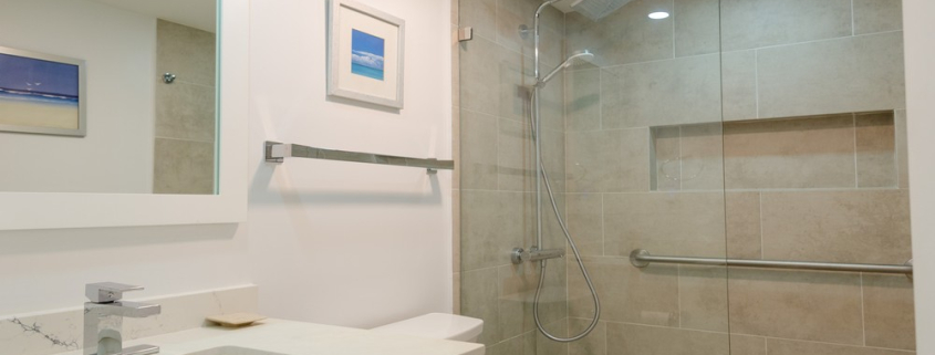 ocean-club-resort-junior-suite -grace-bay-beach-for-sale-12 ocean-club-resort-junior-suite-9107 renovated bathroom